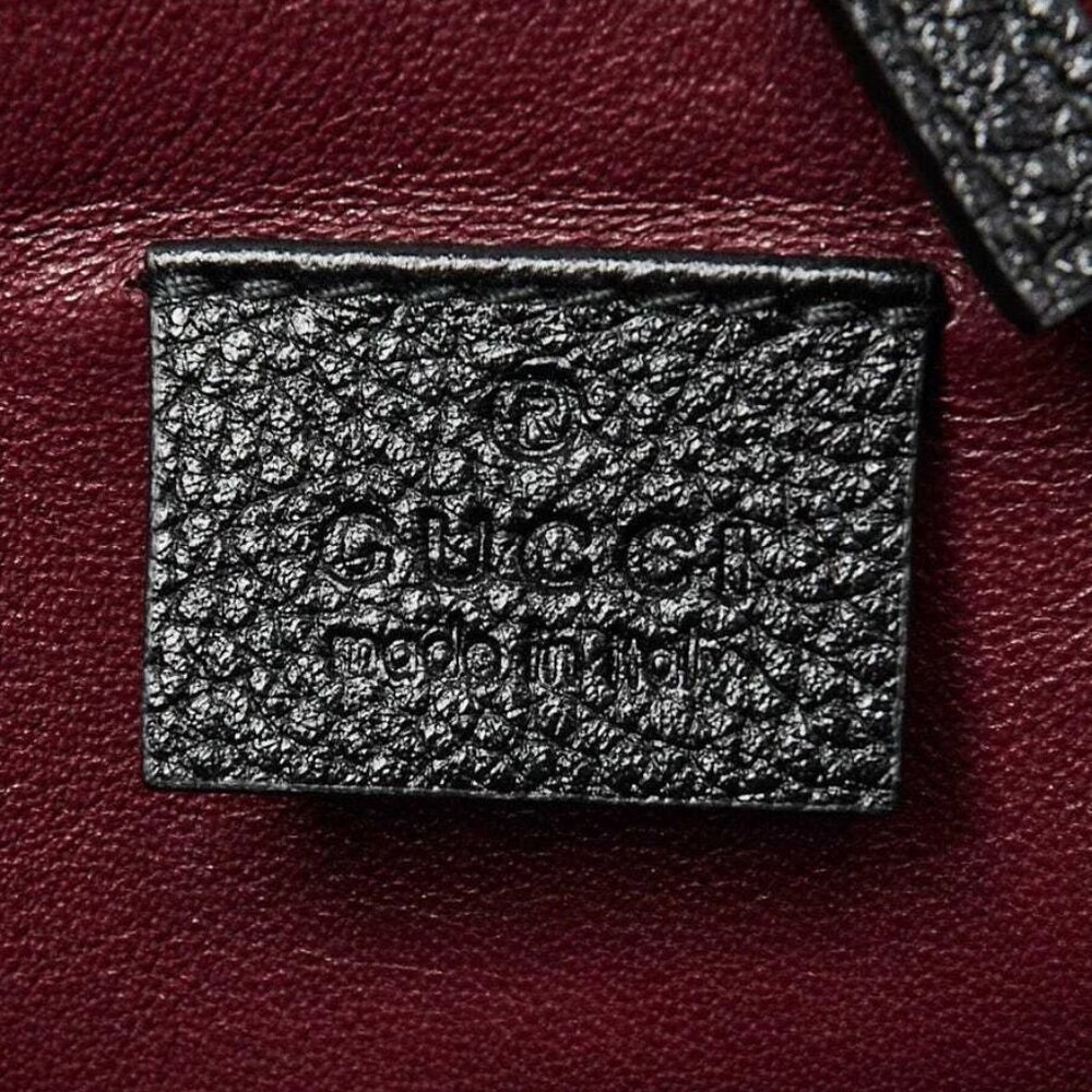 Gucci Black Grainy Leather Zumi Medium Tote Bag - Picture 10 of 12